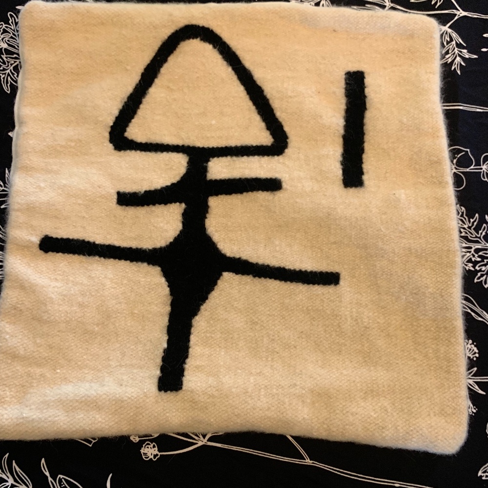 Wool throw pillow cover